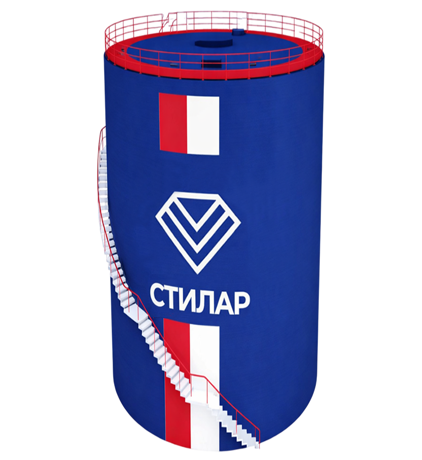 Цельносварной резервуар РВС для масла 3 м³ от завода-производителя